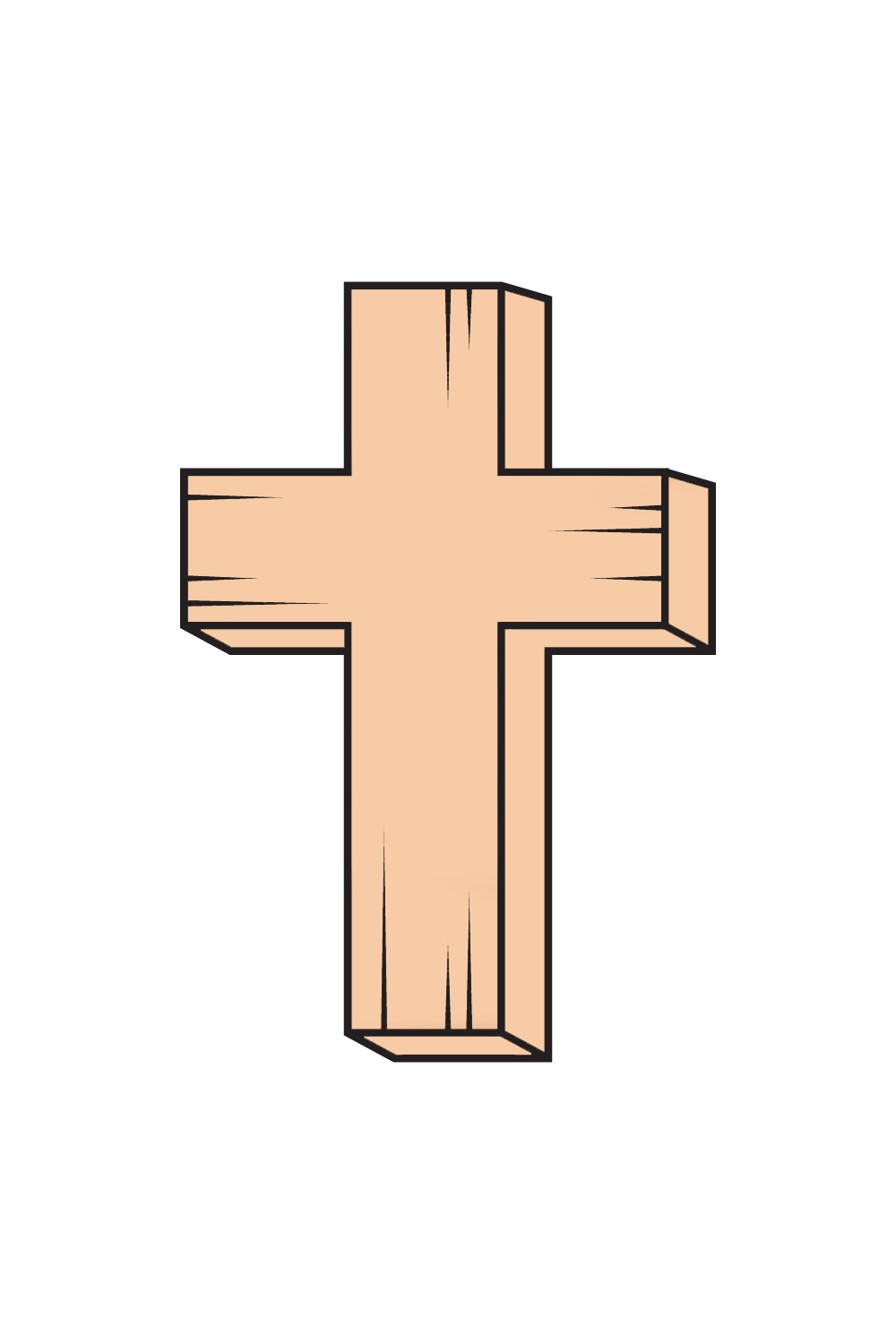 How to Draw Cross Drawing